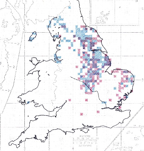 Map 2 - Distribution of Danish Placenames